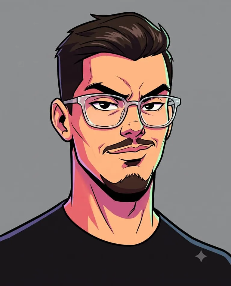 2D Comic Style Boy Avatar | Male Portrait